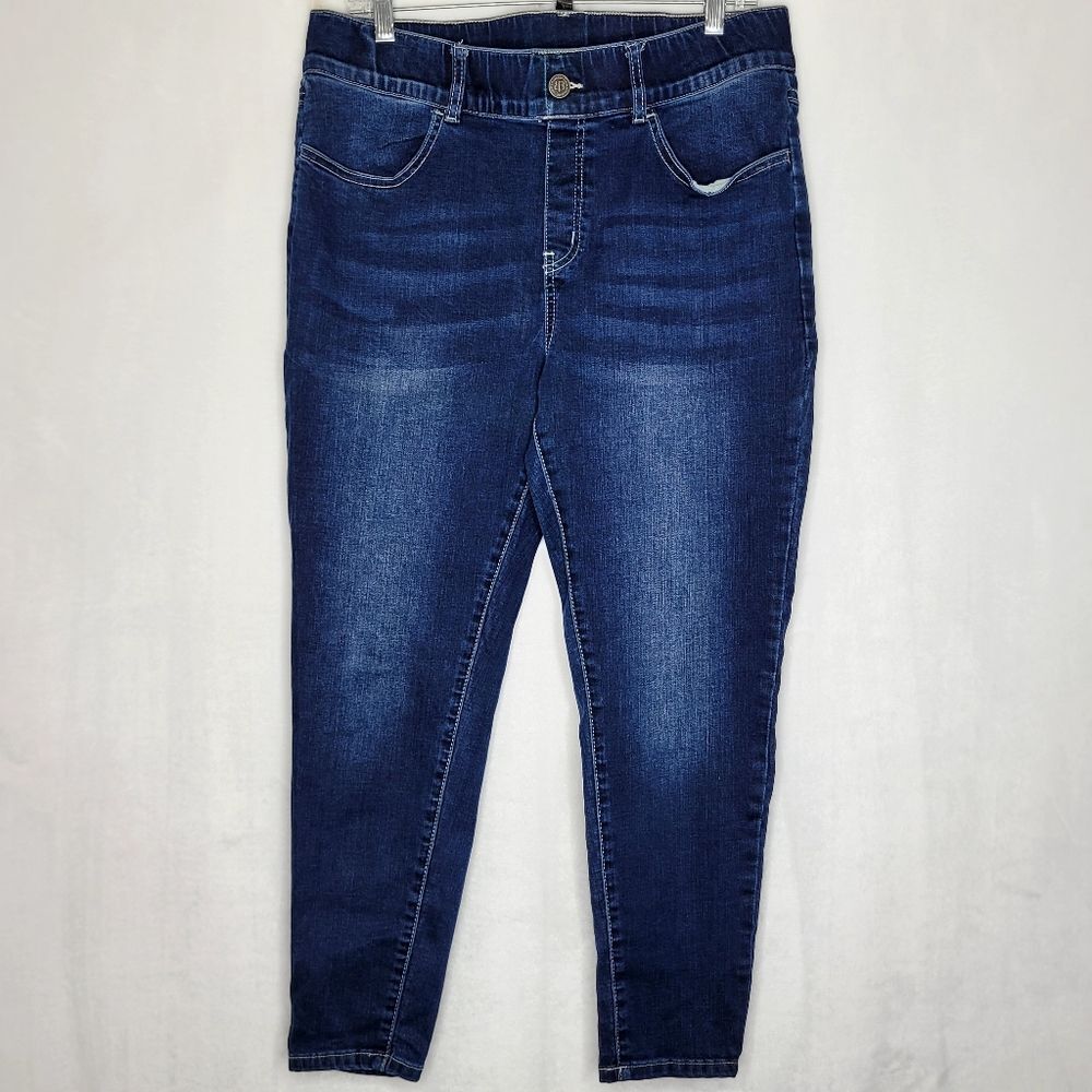 Betabrand Stretch Pull On Ankle Jeans Size XL